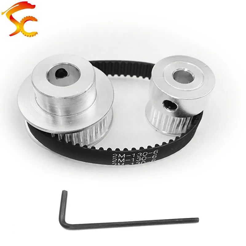 130-GT2-6mm ременный шкив GT2 36 зубьев 20 зуб снижение принтер аксессуары ремня ширина 6 мм, Bore5& 5 мм