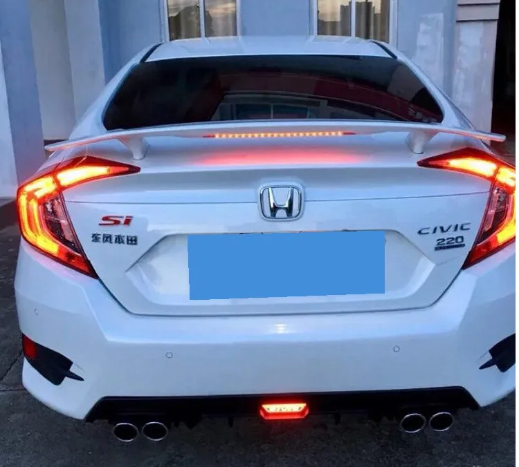 Для Honda Civic спойлер высокого качества ABS Материал заднего крыла автомобиля