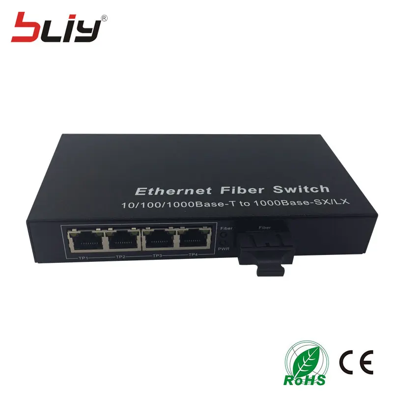 1g4e 20 км 1000 м dualfiber SC одномодовый оптический порт RJ45 Ethernet Оптическое волокно media