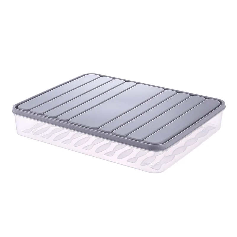 Refrigerator Food Storage Box Square Plastic Single-layer Sealed Large Transparent Classification | Дом и сад