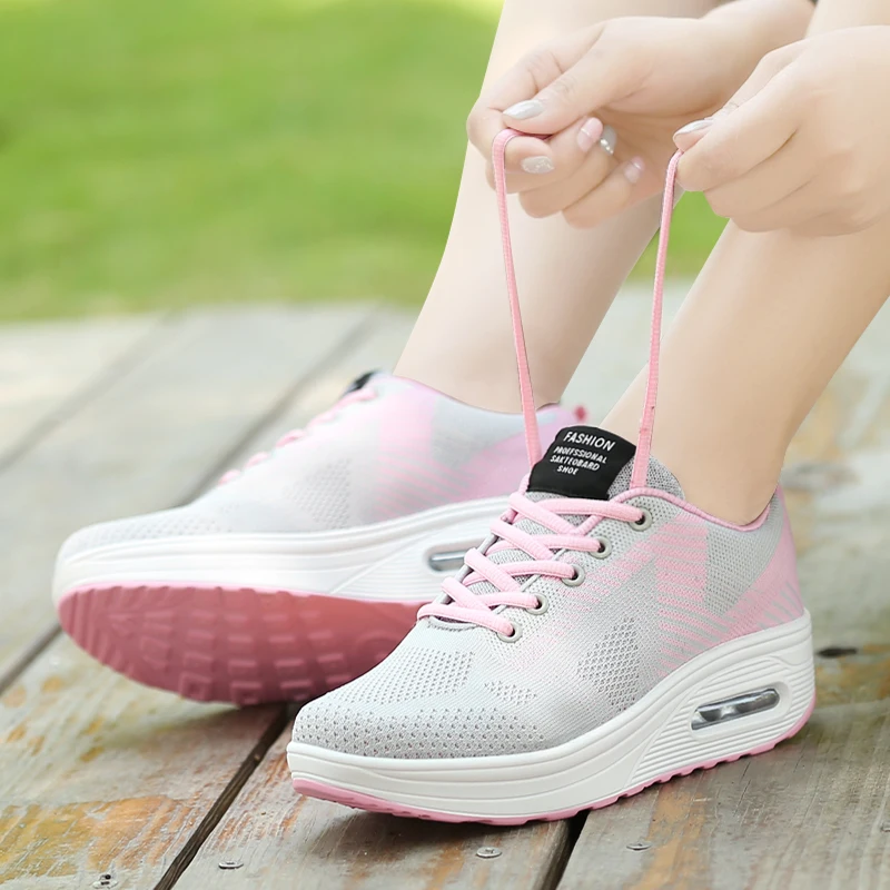 Новинка Модные дышащие кроссовки Женская обувь Лоскутные Повседневная Zapatos De Mujer
