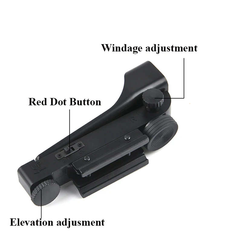 Optical Rifle Scope With Dovetail Rial Fit Hunting new Tactical Reflex Sight Red Dot Wide View Airgun 10 / 20mm | Спорт и
