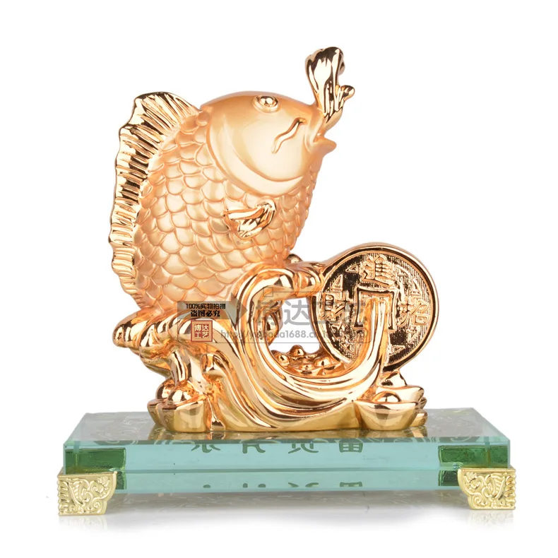 [Genuine] factory direct gold-plated resin crafts ornaments creative gifts home accessories more than wealth |