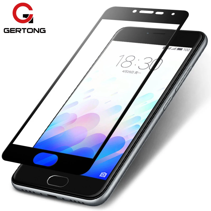 Закаленное стекло GerTong для Meizu 15 M5 M5S M6S M5C M6 M3 Note M3S 16 Plus Pro 7 защитная пленка с полным