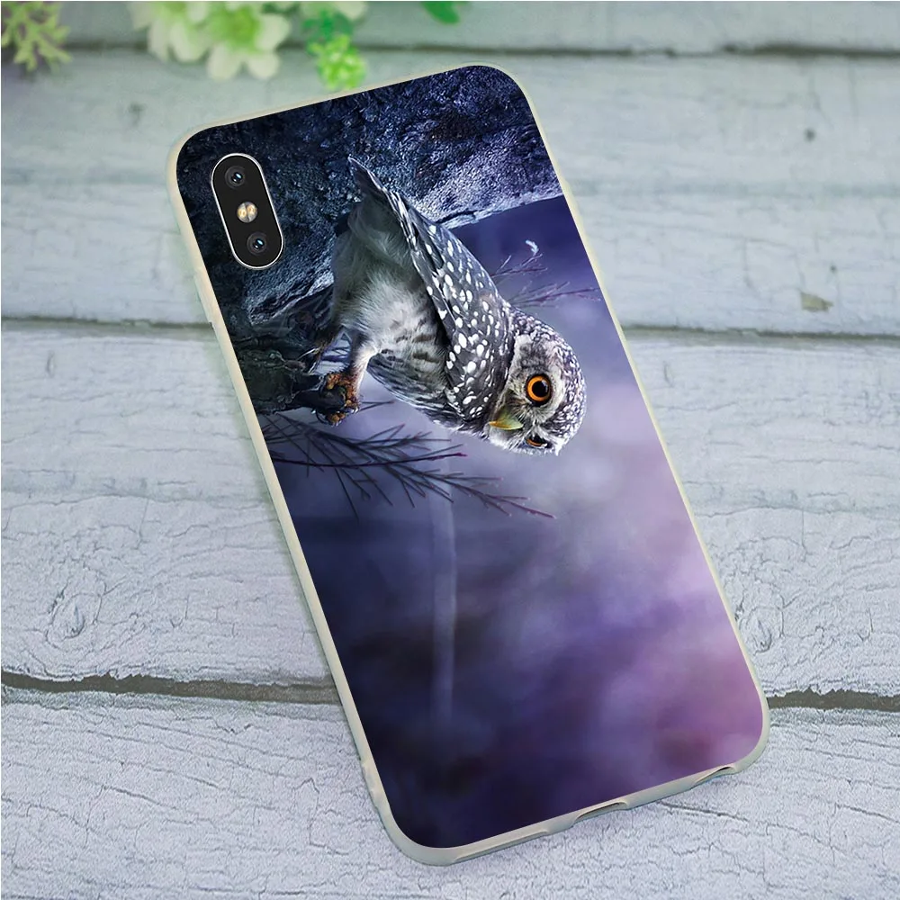 Мягкий ТПУ чехол для телефона iPhone XR Сова крышка Xs Max X 6 6S 8 Plus 7 5S 5 SE Чехлы 11