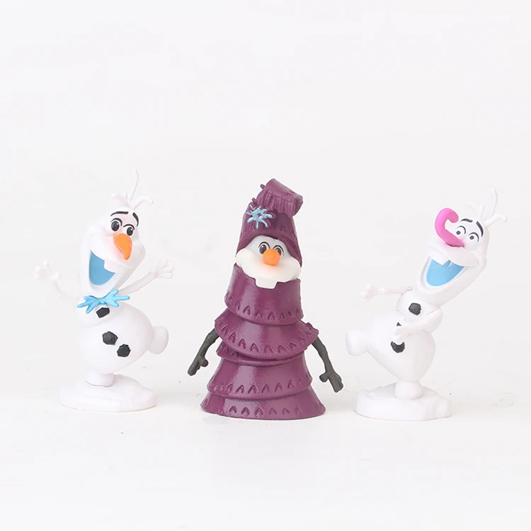 Экшн фигурки Disney Холодное сердце ПВХ Куклы 10 шт./лот 5 9 см Анна Эльза Кристофф Свен
