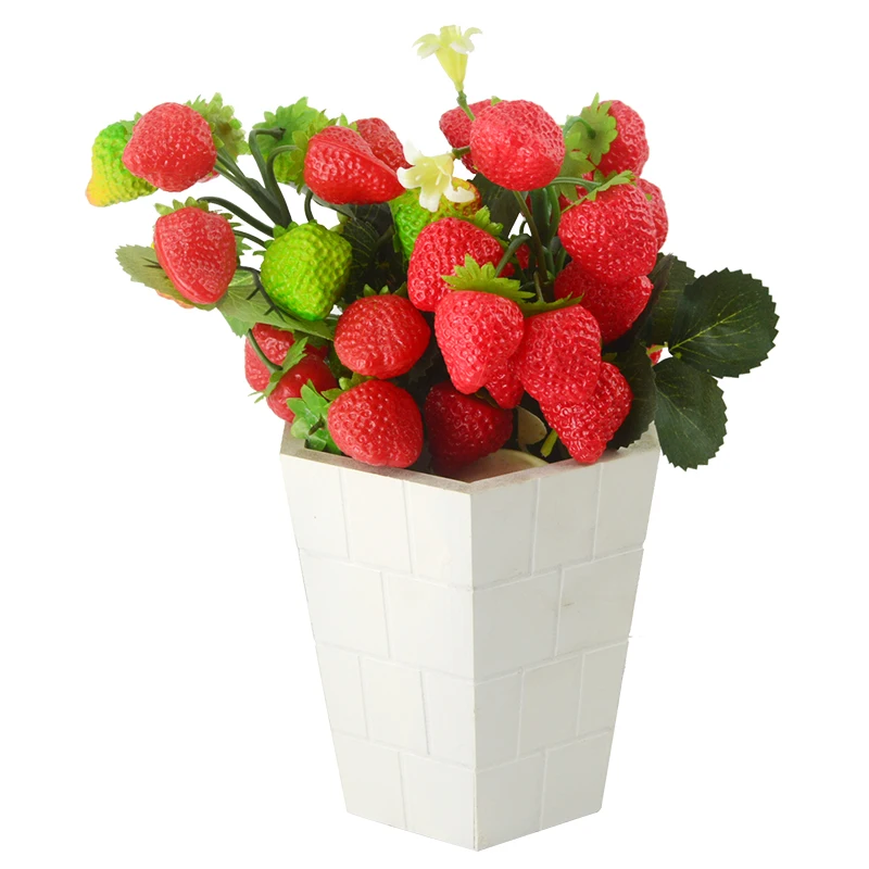 Моделирующая модель TB040, декоративная ваза с фруктовыми веточками на клубнике, реквизит для фотостудии