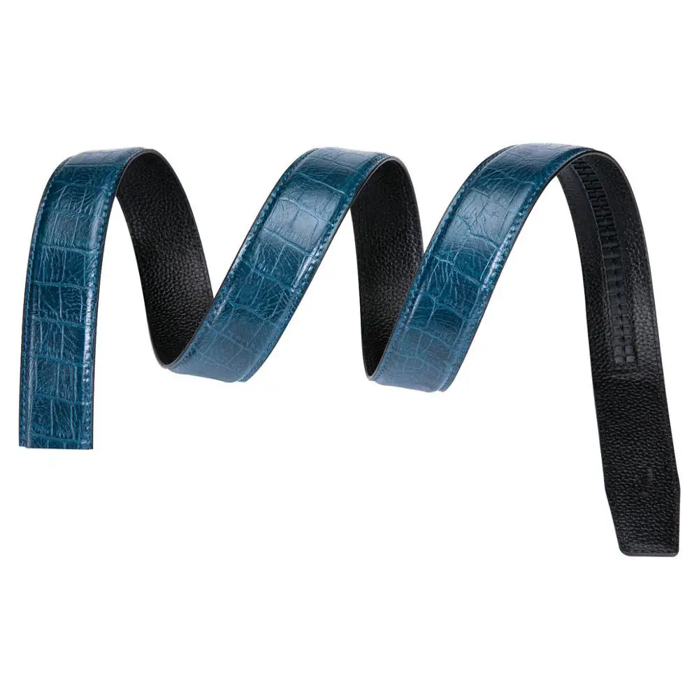 

Business Designer Blue 3 ColorS Men Belt Fashion Genuine Leather Alloy Automatic Buckle Belt For Men Barry.Wang Men Belt G-2027