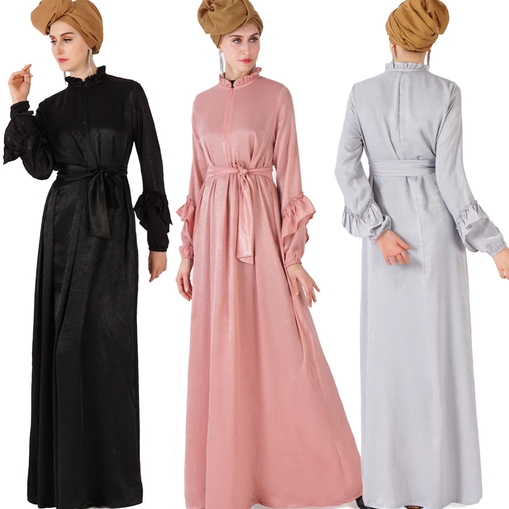 2019 новейший стильный дизайн оптовая продажа женское исламское платье бархатное