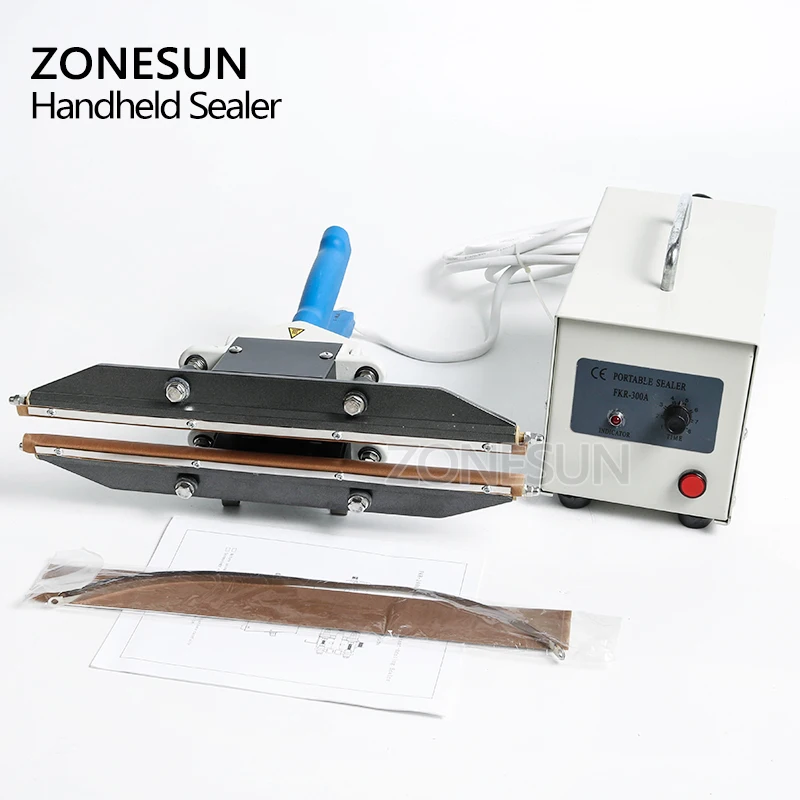 ZONESUN 300 мм мгновенные Горячие плоскогубцы портативный импульсный упаковщик