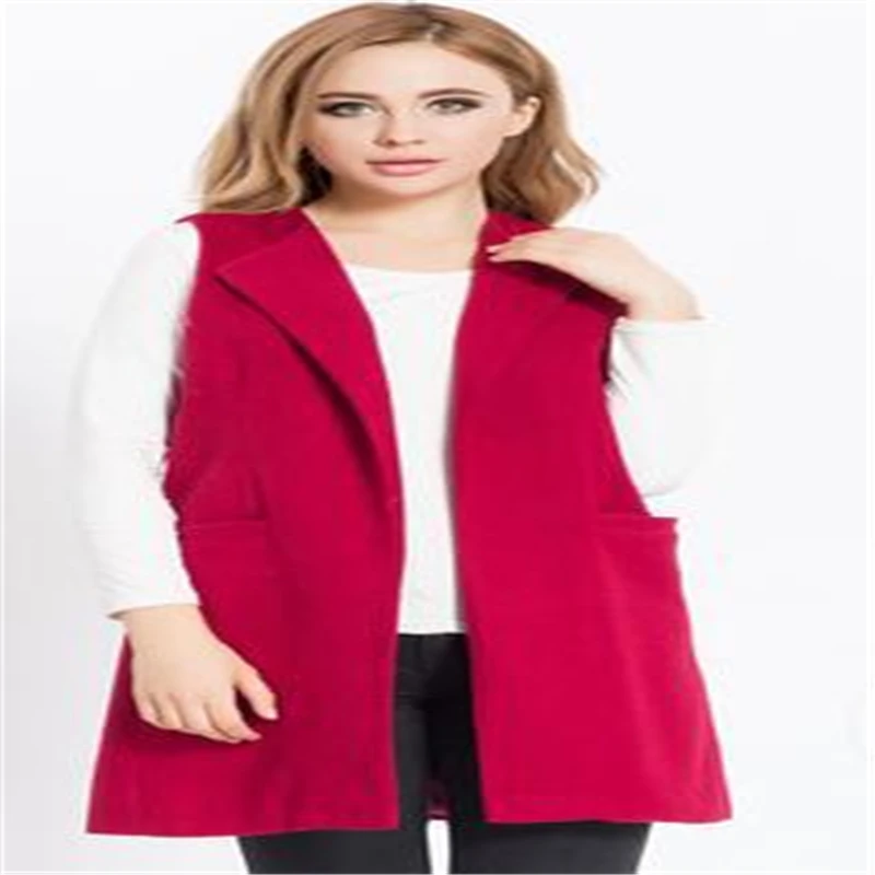 Новинка женский весенний жилет из 2020 шерсти зимний длинный Женская безрукавка