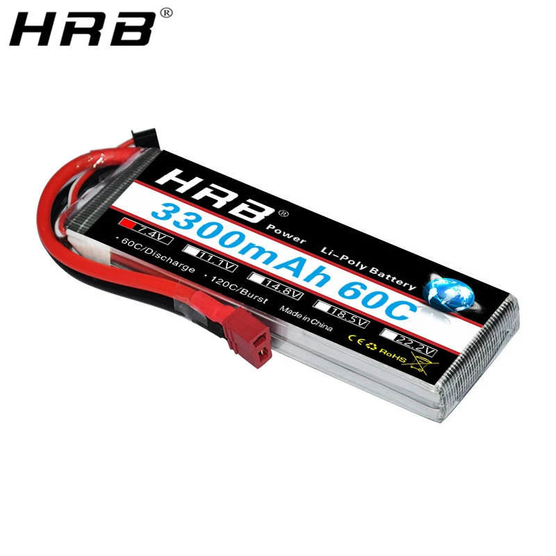 HRB 7 4 V 3300mah Lipo батарея 2S T Deans XT60 EC5 TRX XT90 RC гоночные Багги Автомобили Самолеты