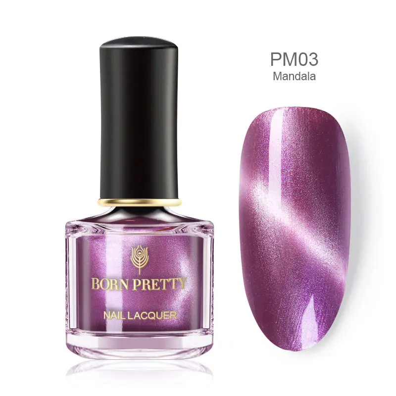 BP-PM03 BORN PRETTY 3D магнитный лак для ногтей Auroras голографические наклейки для ногтей Блестящий Магнит лак для дизайна ногтей - Цвет: BP-PM03