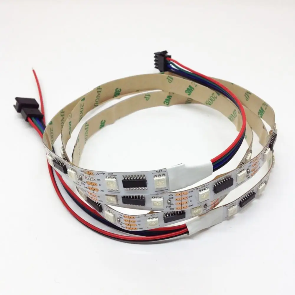 Светодиодные ленты 5050 SMD IP22 не водонепроницаемые 240 светодиодов LPD8806 24 IC RGB 48