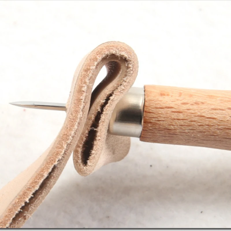 1 шт. набор для шитья кожи ручка Алмазная точка ромбовидная Awl DIY инструмент