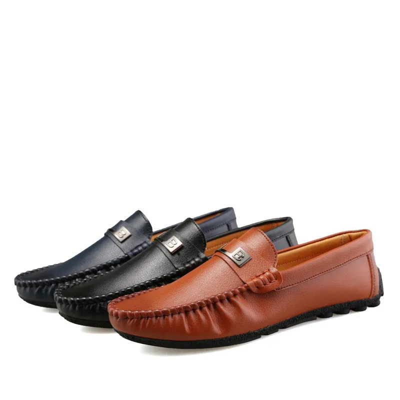 

Soft Leather Moccasins Men Shoes Casual Men Loafers Slip On