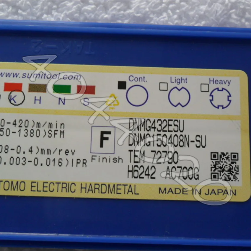 

DNMG150408N-SU AC700G 10 шт./кор. Sumitomo, новое оригинальное Карбидное лезвие
