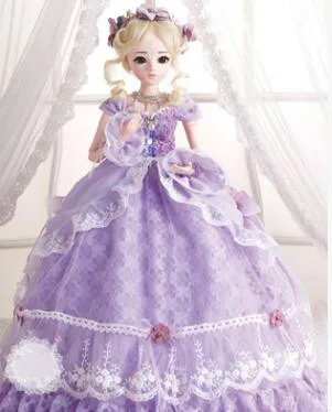 1/3 BJD кукла 60 см Женский Пластиковый совместный подвижный включает в себя тело