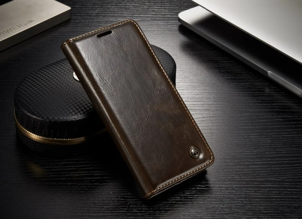 Высококачественный кожаный чехол для samsung Galaxy S9, S8, S7, S6 Edge Plus, чехол-книжка с бумажником, защитный чехол для телефона, чехол с масляным воском