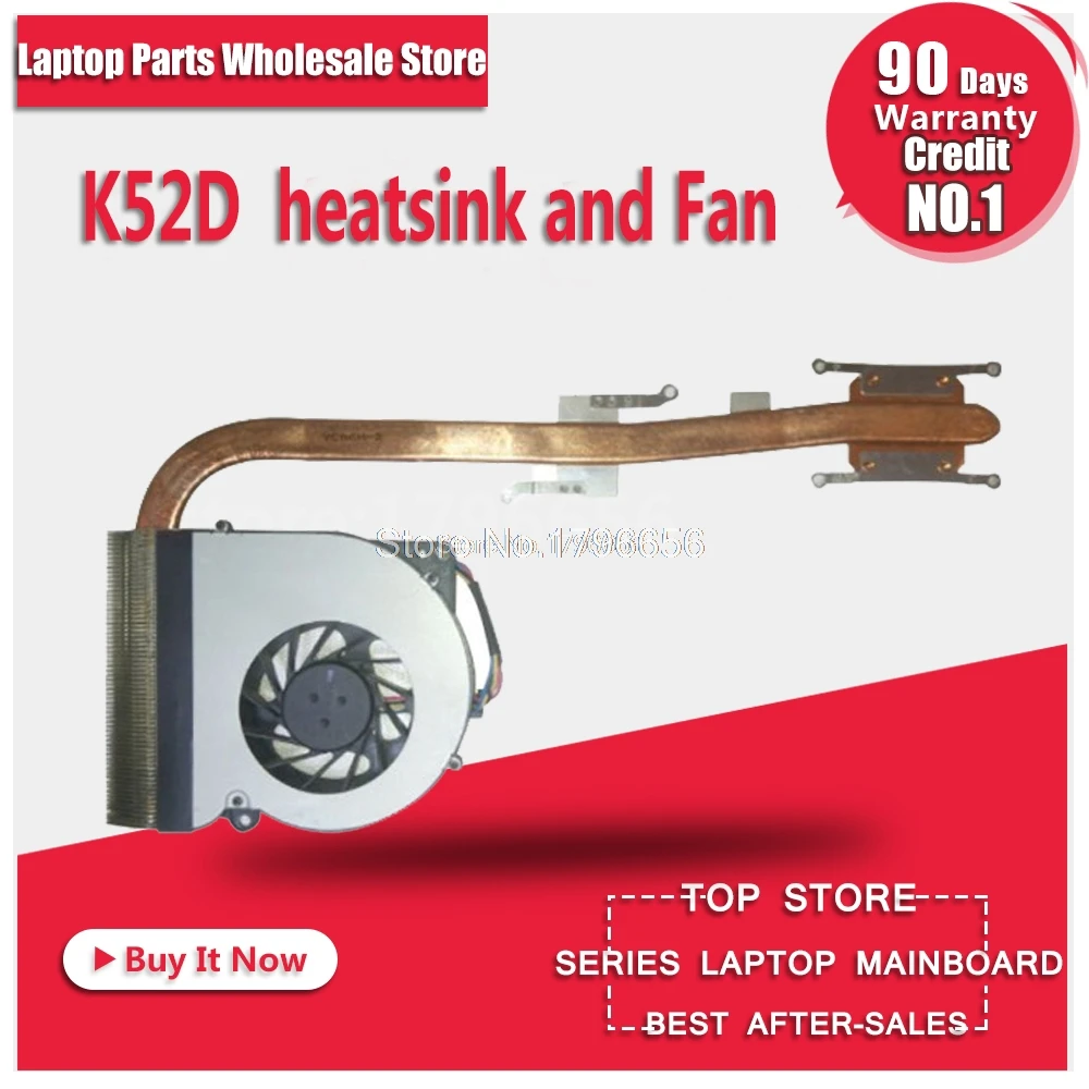 Для asus ноутбук радиатора Вентилятор охлаждения Процессор coolerK52 K52F A52F X52F P52F k52J K52JR P52J A52J X52J K52D X52D Процессор радиатора - Цвет лезвия: K52Dheatsink and Fan