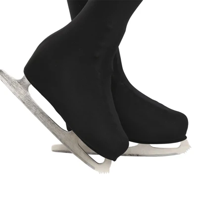 Black Катание на коньках колготки Ice колготки для фигурного катания для девочек Термальность тренировочные брюки для катания на льду с обувью для Гимнастика детский гимнастика - Цвет: Black