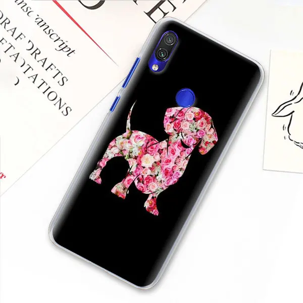 07 Такса Doxie Цветок Собака Щенок чехол для телефона для Xiao mi красный mi 7 5 6 Pro Note 7 Pro 5 5A 6 mi A1 A2 8 Lite 9 чехол Coque - Цвет: 07