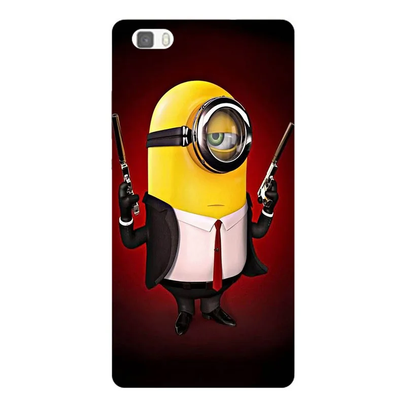 Case for Huawei Ascend P8 Back Cover Flower Original Hard Plastic Printed Cat Animal Phone | Мобильные телефоны и