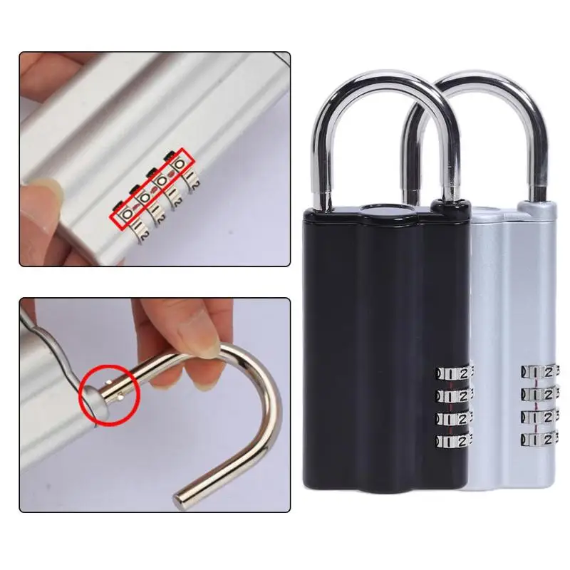 Защитный ключ Realtor Lock Box Сейф для хранения ключей замок недвижимости 4 циферблата |
