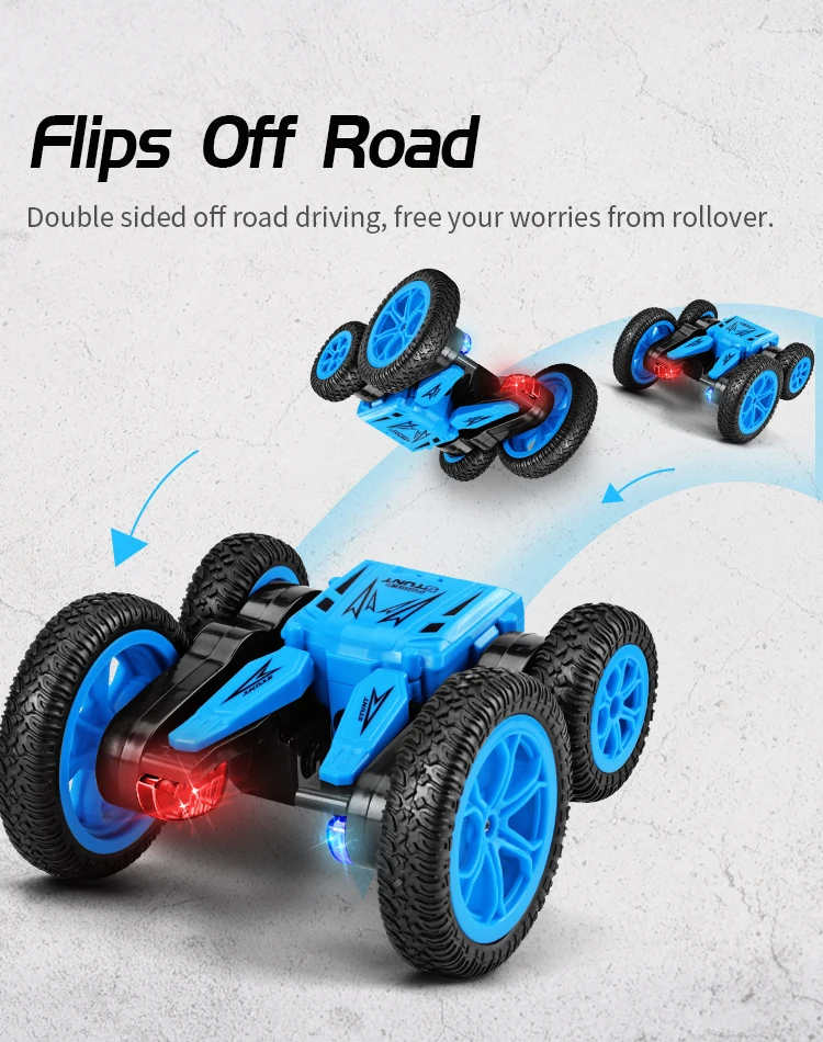 Rc автомобиль 360 градусов флип трюк Дрифт деформация багги автомобиль Рок Гусеничный рулон дистанционного управления автомобиля Боевая игрушка для детей подарок