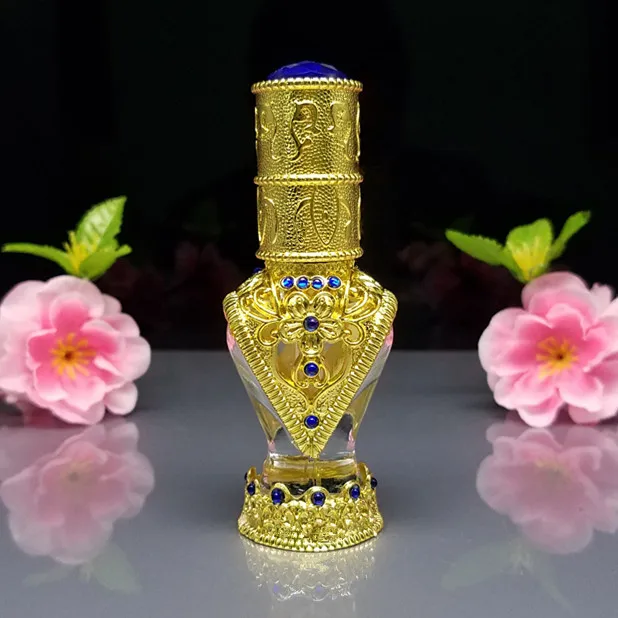 1 шт. металлическая стеклянная бутылка 8 мл в арабском стиле|oil container|glass bottle perfumebottle