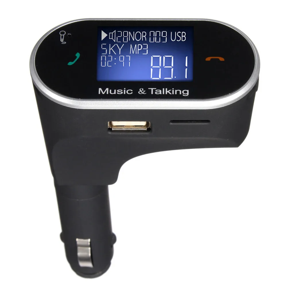 Fm передатчик ЖК дисплей Car Kit MP3 плееры Беспроводной модулятор со светодиодной