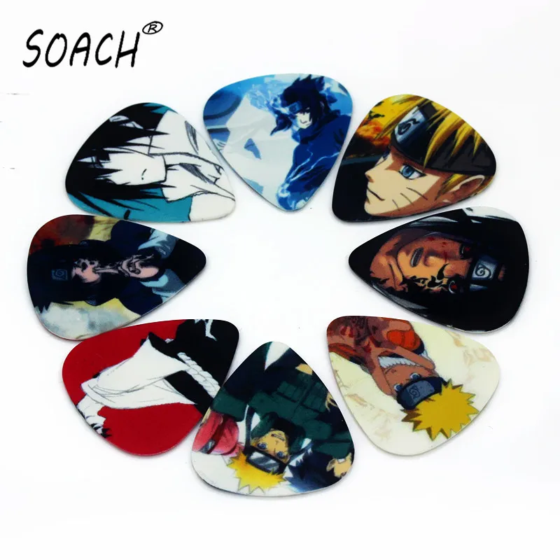 

SOACH Newest guitar pick hot sale Japanese anime Guitar Picks 50pcs Thickness 1.0mm bass guitar paddle pick