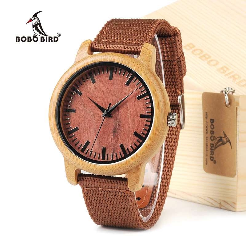 Кварцевые часы BOBO BIRD D10 с нейлоновым ремешком японский часовой механизм 2035|luxury