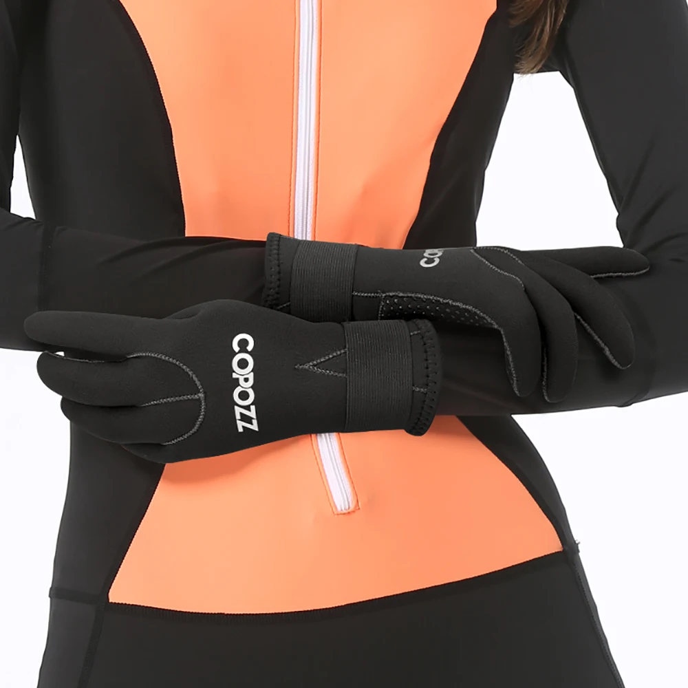 COPOZZ 3mm Neoprene Scuba Diving Gloves Warm Material swimming surf rowing protection non-slip gloves water sports