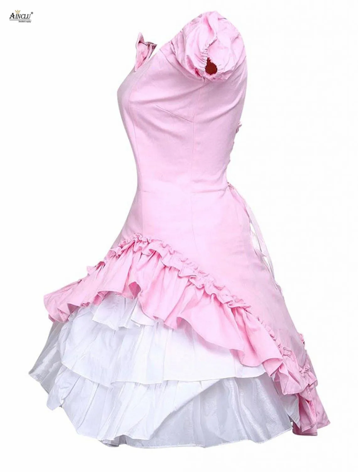Ainclu женское розовое платье в стиле &quotЛолита&quot Классические платья с коротким