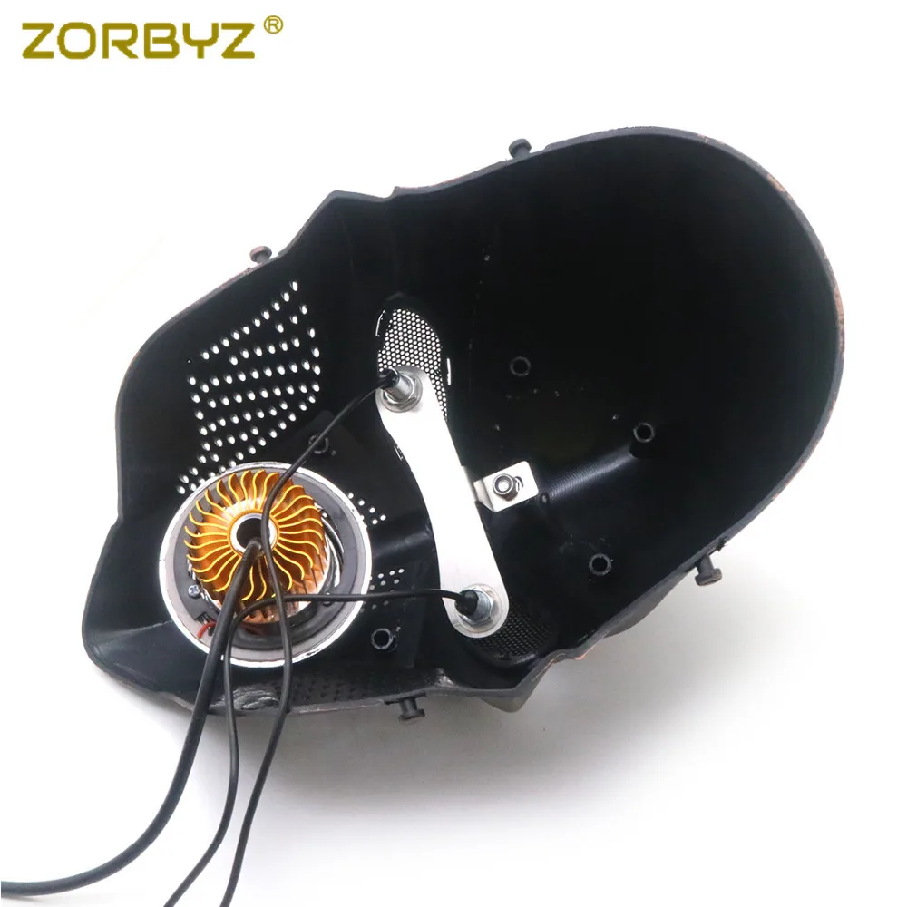 Головной фонарь ZORBYZ с черепом для мотоцикла медный светодиодный головной