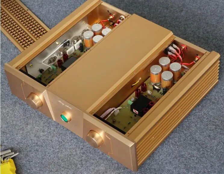 Усилитель мощности Nobsound Hi End Golden Fi стерео 2 0 канала 2*150 Вт 99.9% FM акустика FM300A|amplifier