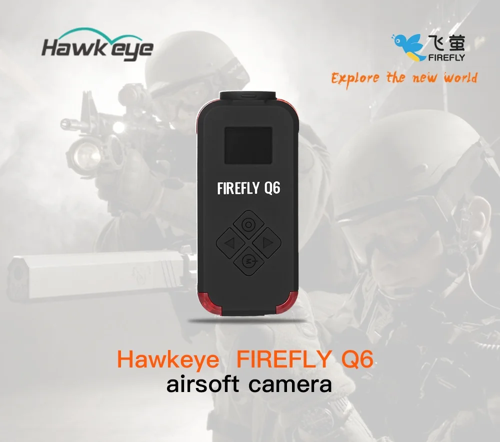

Экшн-камера HawKeye Firefly Q6 4K с углом поворота 120 градусов