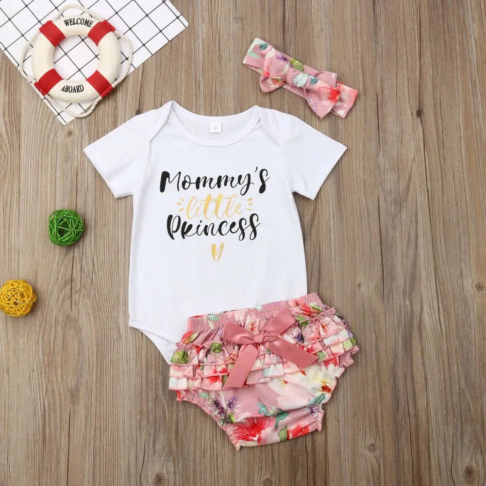 Хлопковая одежда с короткими рукавами для маленьких девочек надисью Mamas Mini