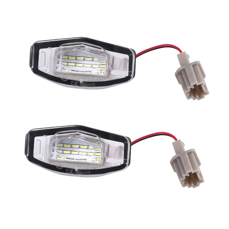 

2pcs 12V Led License Plate Lights Bulb for Honda Civic Error Free 18SMD Number License Plate Light Canbus White for City Odyssey