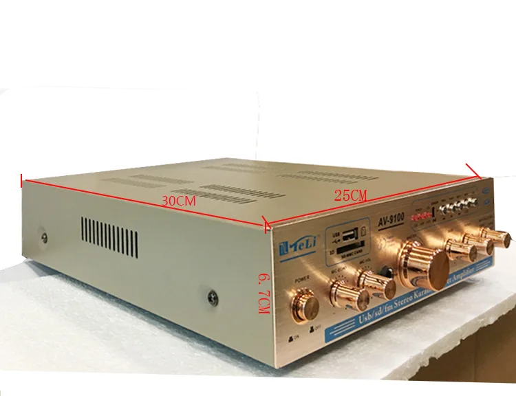 2018 домашний усилитель высокой мощности ktv караоке Hi Fi аудио AV 9100|Усилители
