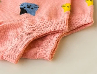 5 пар Для женщин теплые милые живой с рисунком кота носки до лодыжки Kawaii японский