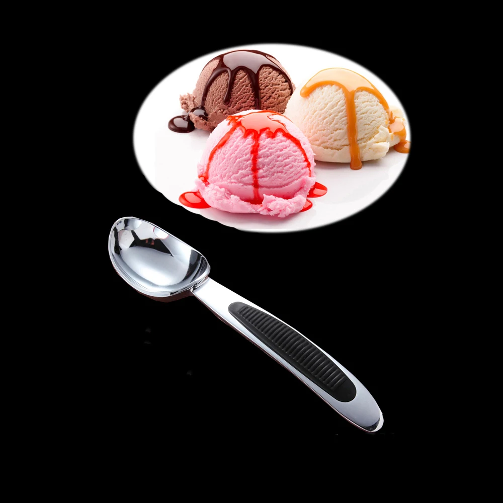

Zinc Alloy Ice Cream Digging Spoon Cooking Ice Tool Metal Baller Simple Round Spoon Tableware Kitchen Gadgets Free Shipping