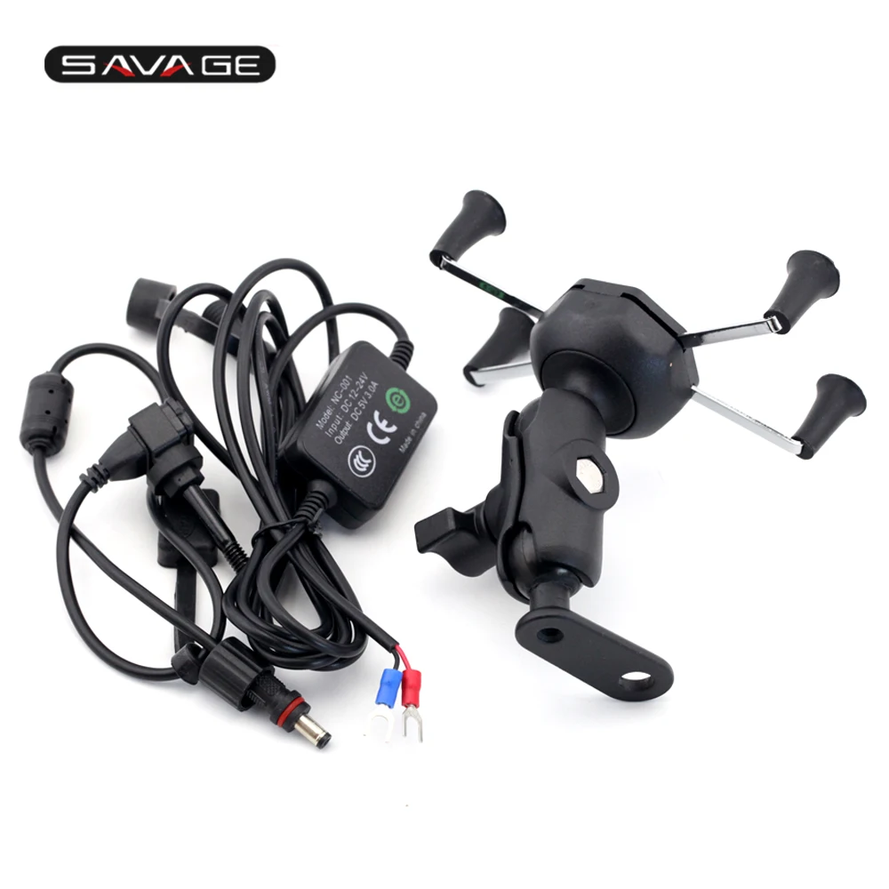 Phone Holder For YAMAHA YZF-R3 YZF-R25 MT-125 MT-25 MT-03 Navigation Frame Bracket With USB Charge Port Motorcycle Accessories | Автомобили