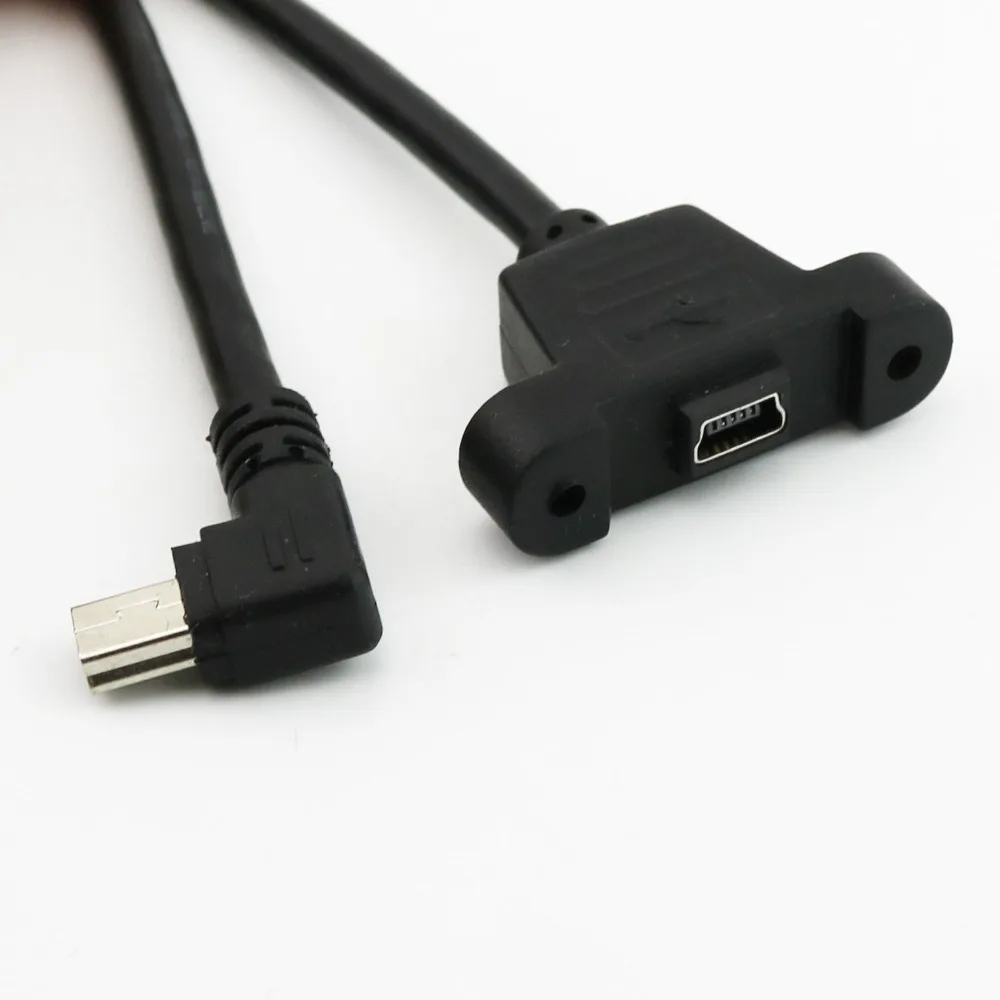 10 шт. 5-контактный разъем Mini USB с левым углом на гнездо | Компьютеры и офис