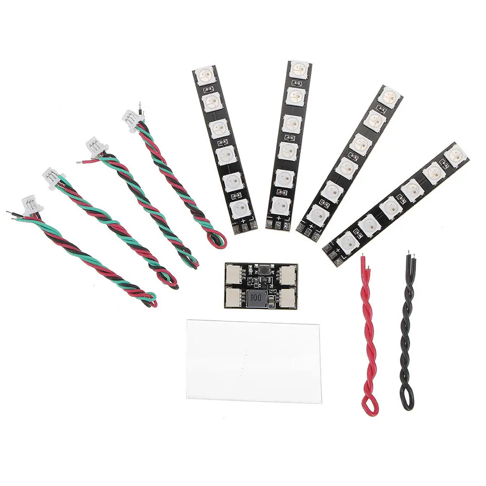 Контроллер Matek System 2812LED 2-6S светодиодный модуль управления с 5V BEC / 2812 LED