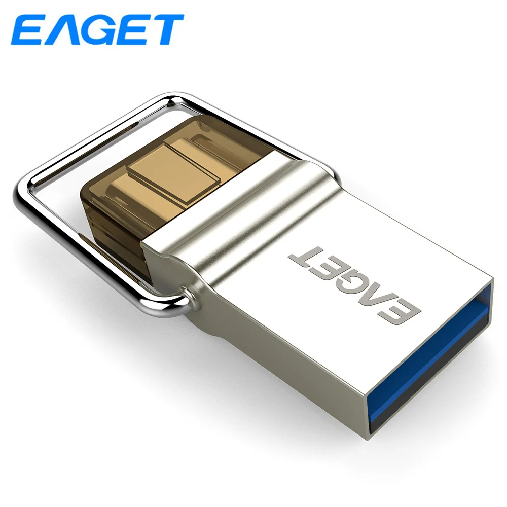 Eaget USB флеш накопитель 32 Гб 64 OTG Usb 3 0 Тип C металлическая Флешка мини флешка для Xiaomi