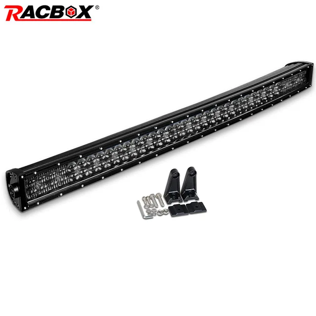 Straight 42inch Светодиодный светильник для бездорожья, 12 В, 24 В, 42 дюйма, 400 Вт, противотуманная Рабочая лампа, комбинированный луч для Jeep Wrangler, лодки, автомобиля, грузовика, 4x4, внедорожника, ATV MPV UZA - Цвет: Straight 42inch