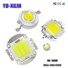 Светодиодный чип высокой мощности 1 Вт 3 Вт 5 Вт 10 Вт 20 Вт 30 Вт 50 Вт 100 Вт SMD Светодиодная лампа COB Белый 6000 К 3,0-3,4 в для прожектора