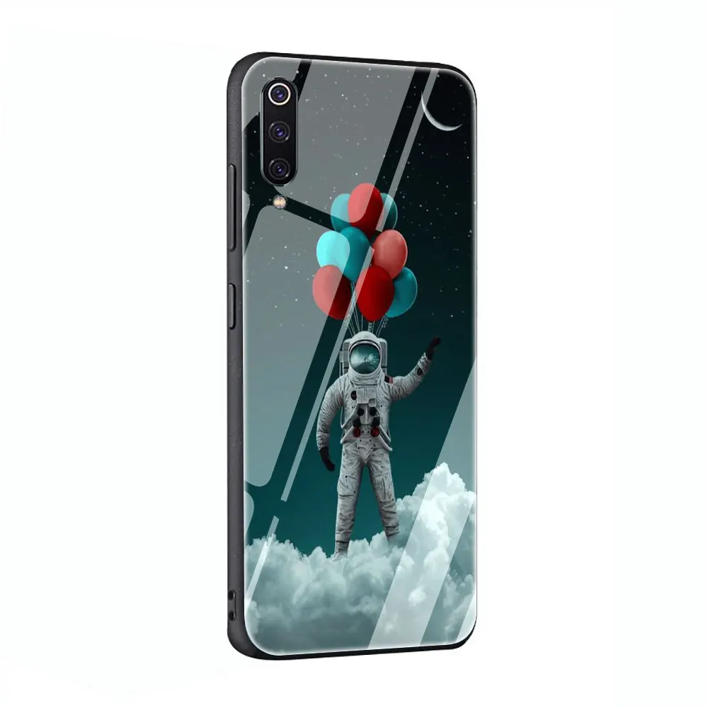 Чехол из закаленного стекла с изображением космонавта для Xiaomi 8 Lite A1 A2 9 Redmi Note 5 6 7 Pro 6A 4X F1 - Цвет: G8